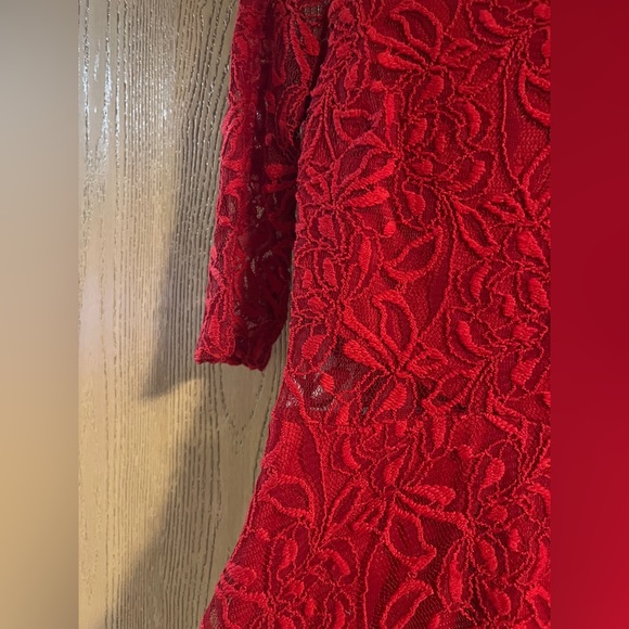 Red Lace Dress for Homecoming/Christmas/Valentines/Date etc Size S - Picture 4 of 14